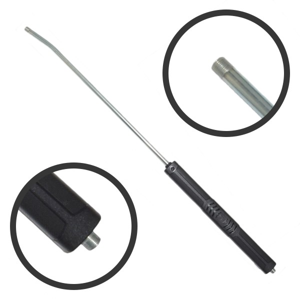 Lanze gebogen 900 - Stahl verznikt