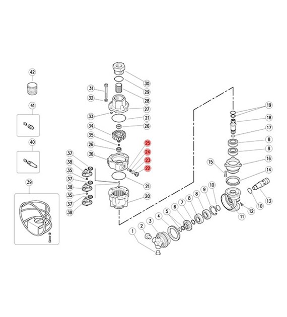 Reparatursatz für Tankreiniger A80R - KIT3