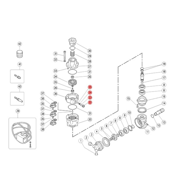 Reparatursatz für Tankreiniger A80R - KIT3