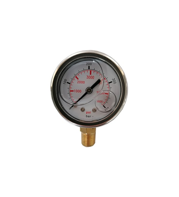 Manometer NW 50 - 400 bar 1/4  AG ausgang unten