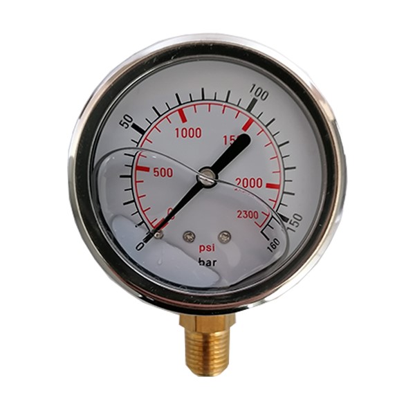 Manometer NW 63 - 160 bar 1/4  AG ausgang unten