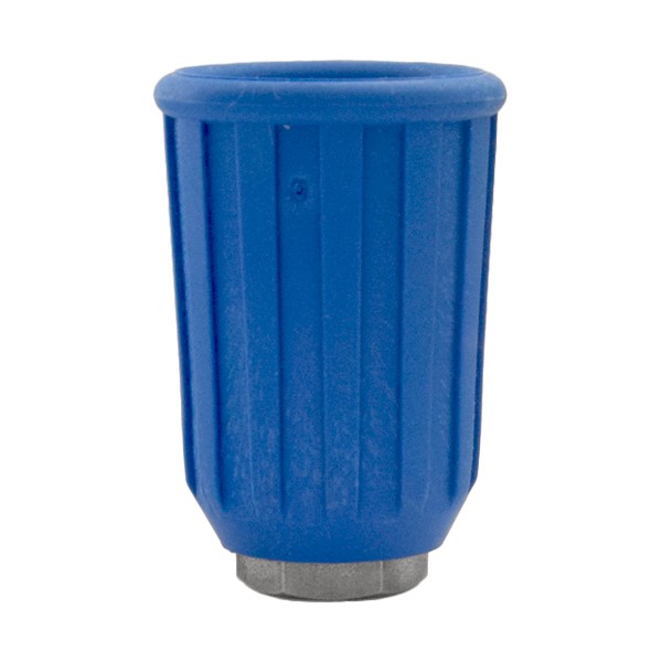Düsenschutz 1/4  IG - Edelstahl, Gummi, Blau