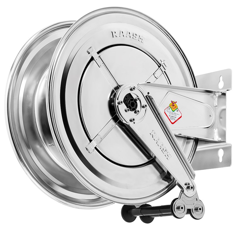 Schlauchaufroller - 30 m - Edelstahl - 200 bar