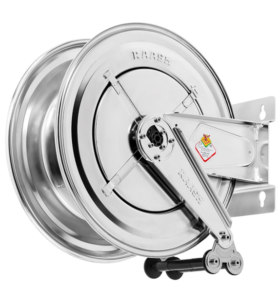 Schlauchaufroller - 30 m - Edelstahl - 400 bar