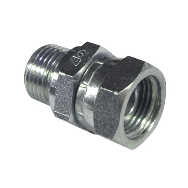 Nippel 1/2  AG - 1/2  IG Überwurfmutter - H