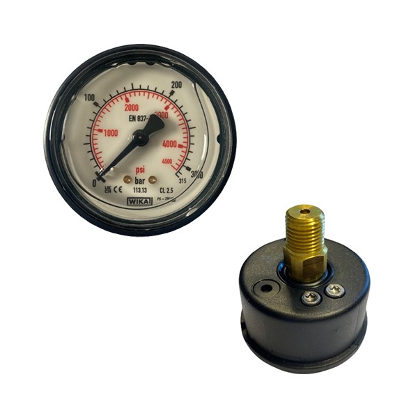Manometer NW 50 - 400 bar 1/4  AG ausgang hinten