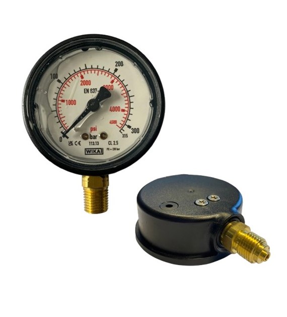 Manometer NW 63 - 160 bar 1/4  AG ausgang unten