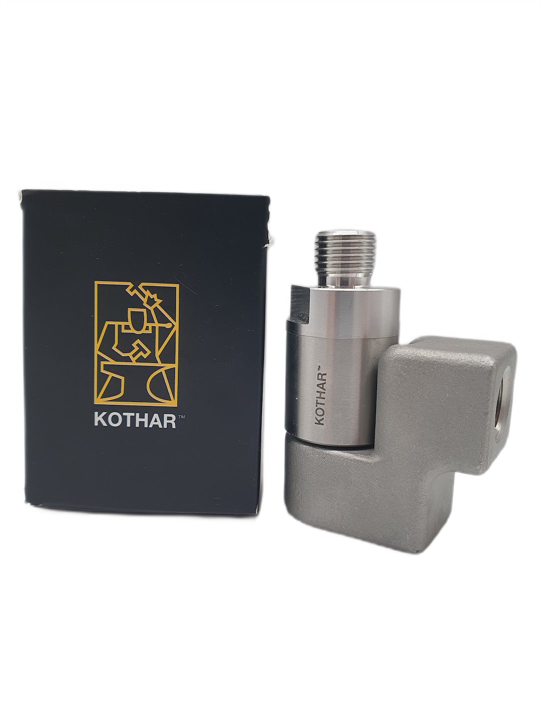 Drehgelenk 90° 1/4  AG - 1/4  IG KOTHAR F. INOX