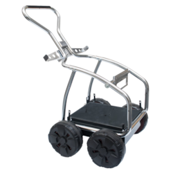 Trolley für Motorpumpe - Chrom