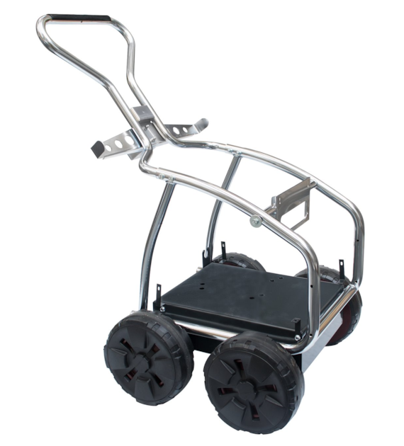 Trolley für Motorpumpe - Chrom