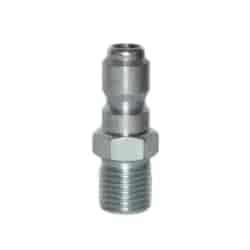 Stecknippel 12 mm 1/4  AG - verznikt Stahl