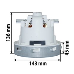 Saugturbine 1200 W 2-stufig, by pass