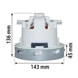 Saugturbine 1200 W 2-stufig, by pass