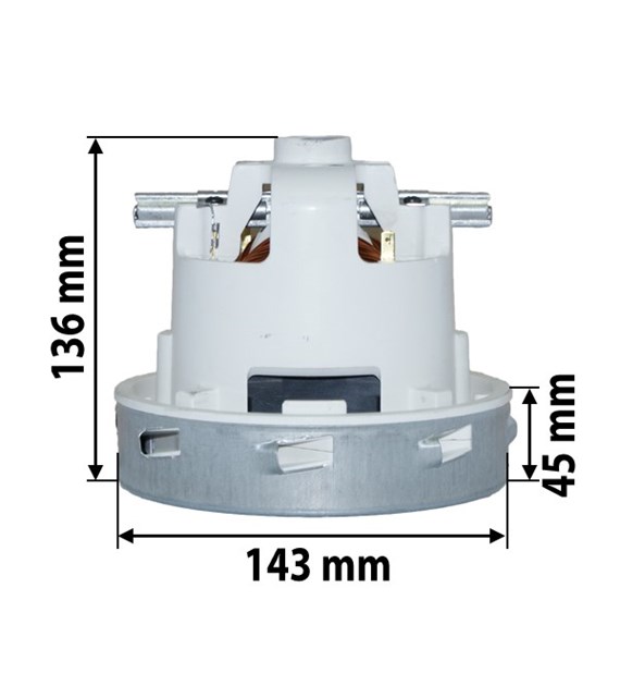 Saugturbine 1200 W 2-stufig, by pass