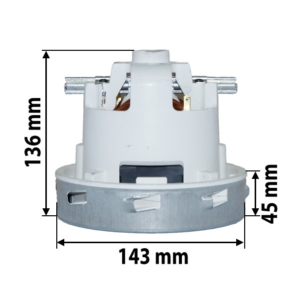 Saugturbine 1200 W 2-stufig, by pass