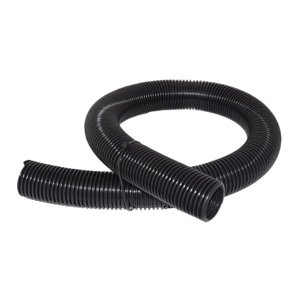 Elastischer PVC Saugerschlauch NW38 - schwarz