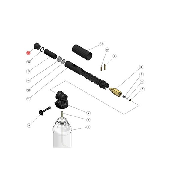 Frontdüse für Schaumlanze LS12 - Pos.17