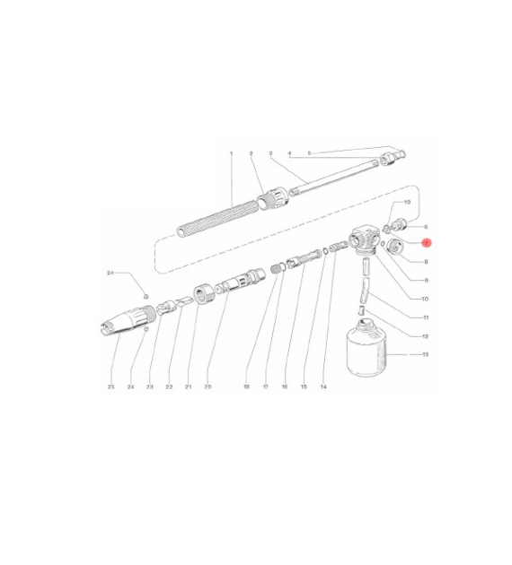 Düse für Schaumlanze Interpump 1.45 - Pos.7