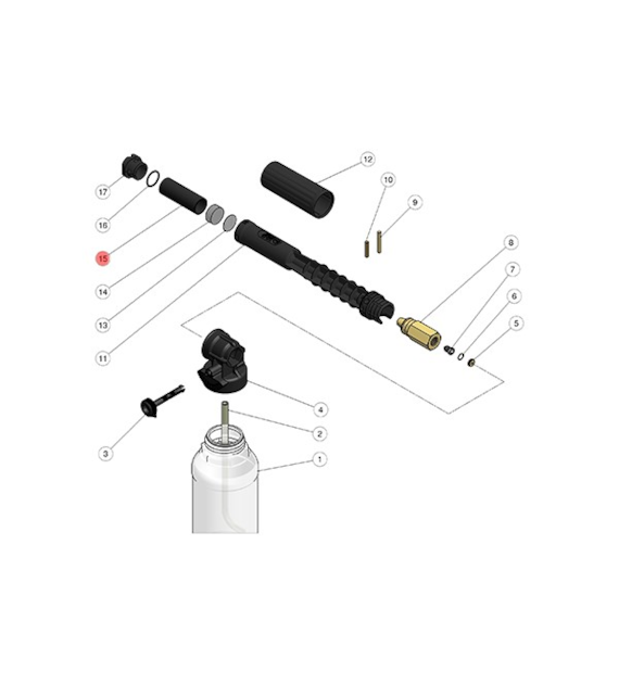 Abstandring für Schaumlanze LS12 - Pos.15