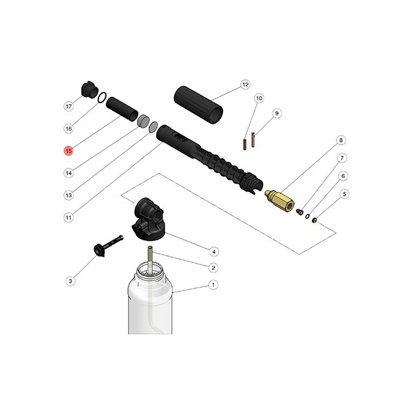 Abstandring für Schaumlanze LS12 - Pos.15