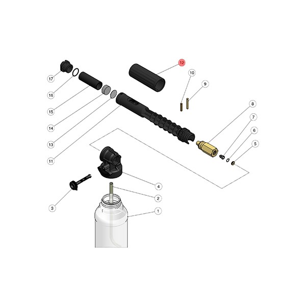 Knopf für Schaumlanze LS12 - Pos.12