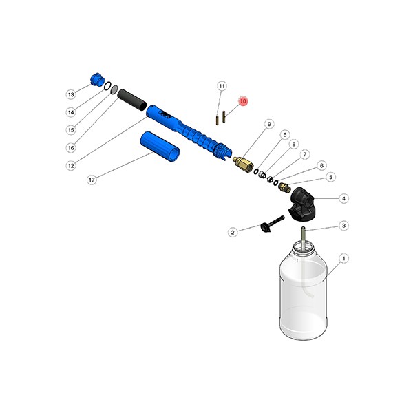 Zylinderstift für Schaumlanze LS10 - LS12