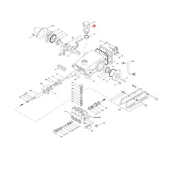 Verschluss, Öleinfüllstutzen zu der Pumpe CAT 350