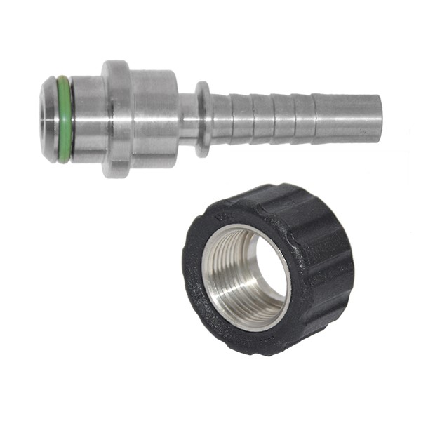 Pressnippel NW12 M22 IG -  K  Edelstahl