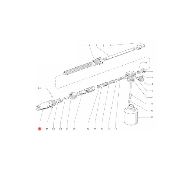 Düsenkopf für Schaumlanze Interpump - Pos.25