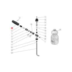 Düsenkopf für Schaumlanze LS3 - schwarz - Pos.4