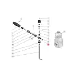 Injektor - Gehäuse für Schaumlanze LS3 - Pos.1