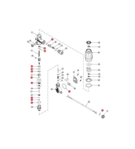 Reparatursatz für VRC25 mit Druckschalter