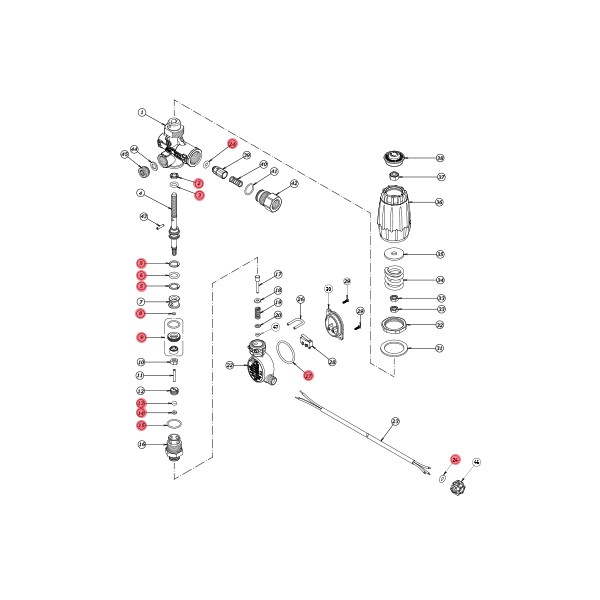 Reparatursatz für VRC25 mit Druckschalter