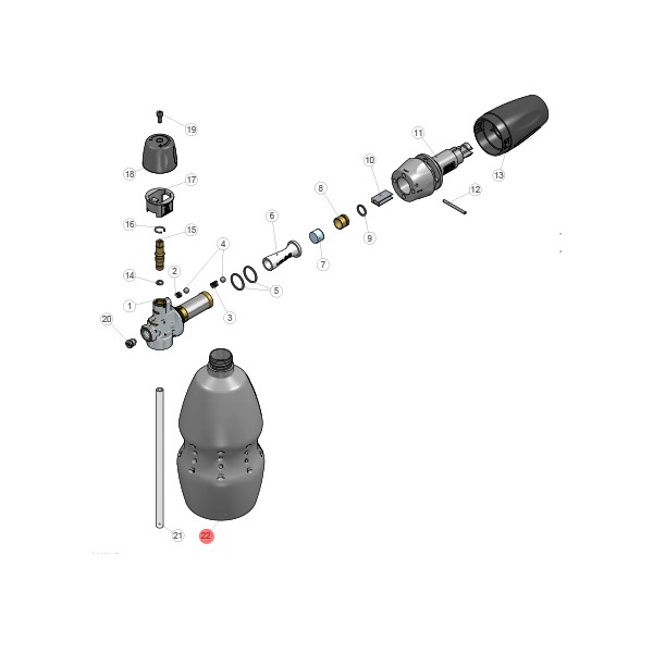 Behälter für Schaumlanze PF22 - 1L - Pos.22