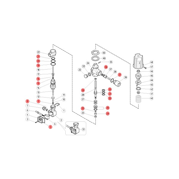 Reparatursatz für VB9 mit Druckschalter