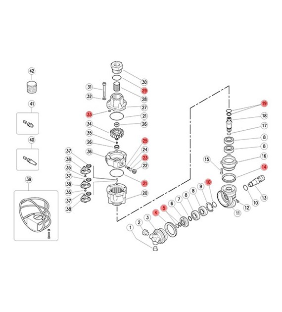 Reparatursatz für Tankreiniger A80R - KIT1