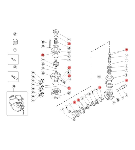 Reparatursatz für Tankreiniger A80R - KIT1