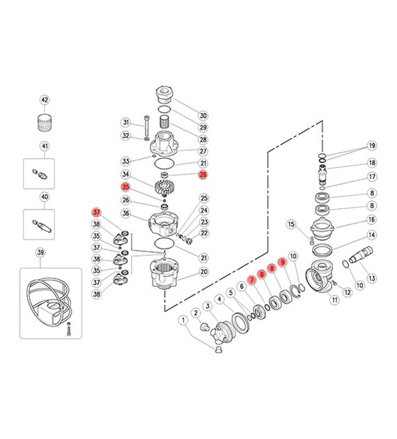 Reparatursatz für Tankreiniger A80R - KIT2