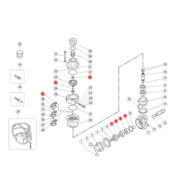 Reparatursatz für Tankreiniger A80R - KIT2