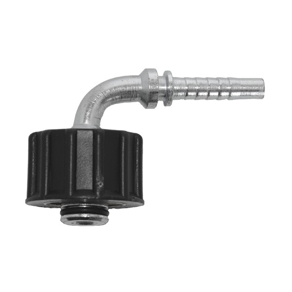 Pressnippel NW8 vormontiert 90° M22 IG  -  K 