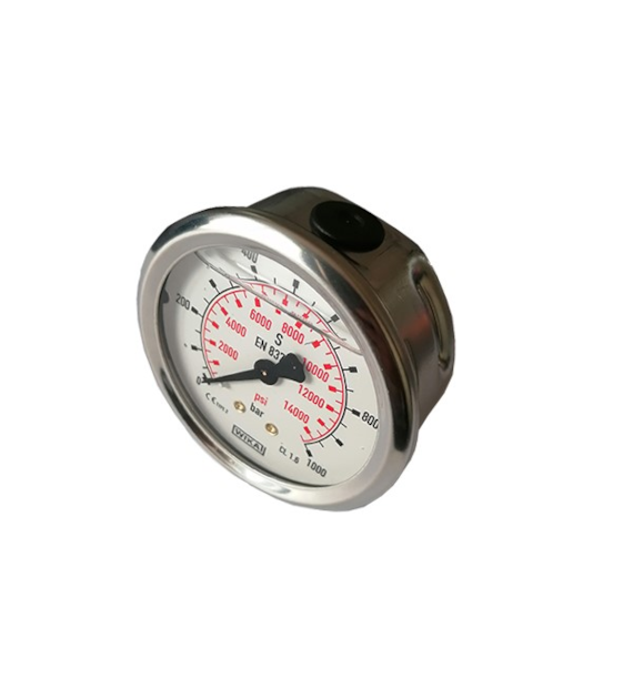 Manometer NW 63 - 1000 bar 1/4  AG ausgang hinten