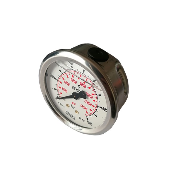 Manometer NW 63 - 1000 bar 1/4  AG ausgang hinten
