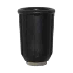 Düsenschutz 1/4  IG - Edelstahl, Gummi, Schwarz