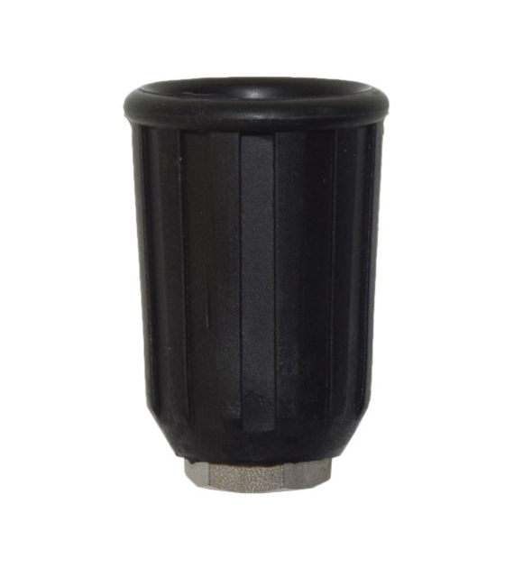 Düsenschutz 1/4  IG - Edelstahl, Gummi, Schwarz