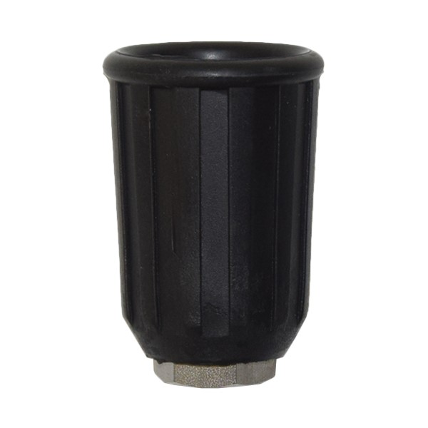 Düsenschutz 1/4  IG - Edelstahl, Gummi, Schwarz