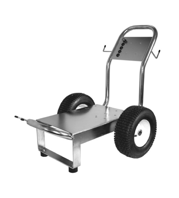 Trolley für Motorpumpe - groß, Edelstahl